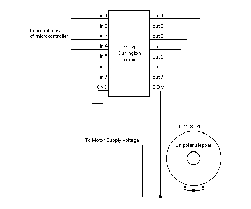 Управление униполярным шаговым двигателем с помощью Arduino