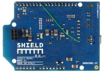Arduino WiFi Shield задняя сторона платы расширения