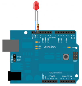 Подключение светодиода к Arduino